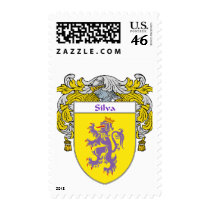 Silva Coat of Arms (Mantled) postage by NameGame Silva Coat of Arms (Mantled) postage