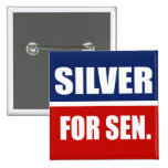 SILVER 2010 PINBACK BUTTON