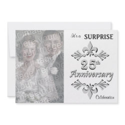 Silver (25th) Anniversary Party invitations invitation