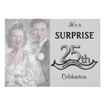 Silver (25th) Anniversary Party invitations