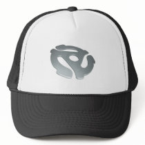 Silver 3D 45 RPM Adapter Hats