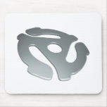 Silver 3D 45 RPM Adapter Mouse Pads