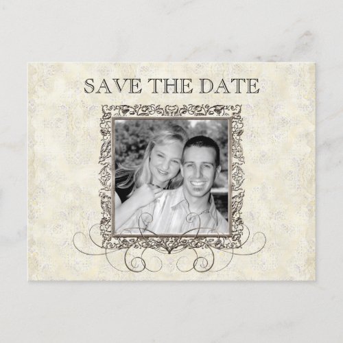 Silver Age of Elegance, Save the Date Postcard postcard
