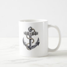 Silver Anchor Coffee Mugs