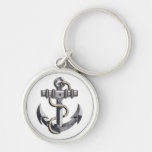Silver Anchor Key Chain