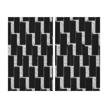 Silver and Black Illusion Stretched Canvas Print