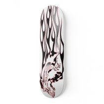 Silver and Black Mustang skateboards by HusbandsRock Silver and Black Mustang skateboards