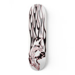 Silver and Black Mustang Skate Board Decks