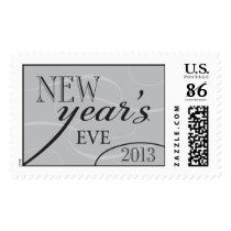 Silver and Black New Year's Eve 2013 stamps