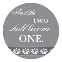 Silver and crystal - and the two shall become one stickers