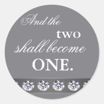 Silver and crystal - and the two shall become one sticker