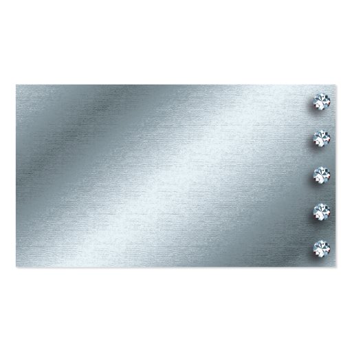 Silver and Diamond Business Card Design (front side)