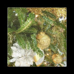 Silver and Gold Christmas Tree Magnet
