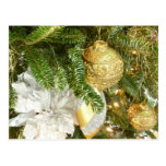 Silver and Gold Christmas Tree Postcard