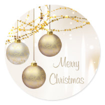 Silver and Gold Ornate Christmas Balls Stickers