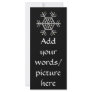 Silver and Gold Snowflake #2 Custom Rack Card