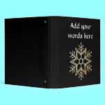 Silver and Gold Snowflake binders