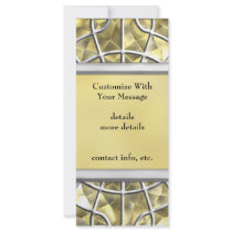Silver and Gold Spider Web Full Color Rack Card