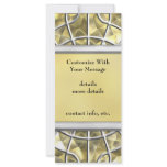 Silver and Gold Spider Web Full Color Rack Card
