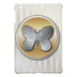 Silver and golden effect butterfly bg3 iPad mini covers