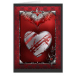 Silver and Red Heart Cards