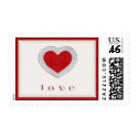 Silver and Ruby Love Stamp