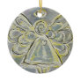 Silver and White Angel Ornament