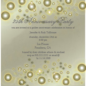Silver Anniversary, 25th Anniversary Invitations invitation