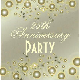 Silver Anniversary, 25th Anniversary Invitations invitation