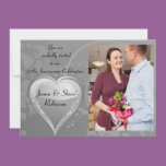 Silver anniversary 25th Silver swirl heart