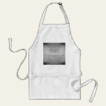 silver anniversary apron