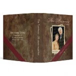 Silver Anniversary Custom Photograph Memory Binder