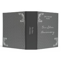 Silver Anniversary Flourish Elegance Avery Binder