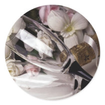Silver Anniversary Round Sticker