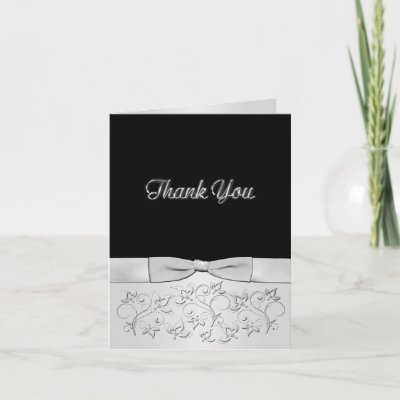 Silver Anniversary Thank You Card