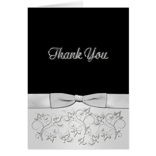 Silver Anniversary Thank You Card Zazzle