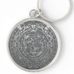 Silver Aztec Calendar keychains