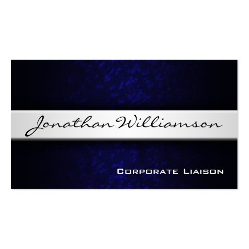 Silver Band Modern Professional Business Card