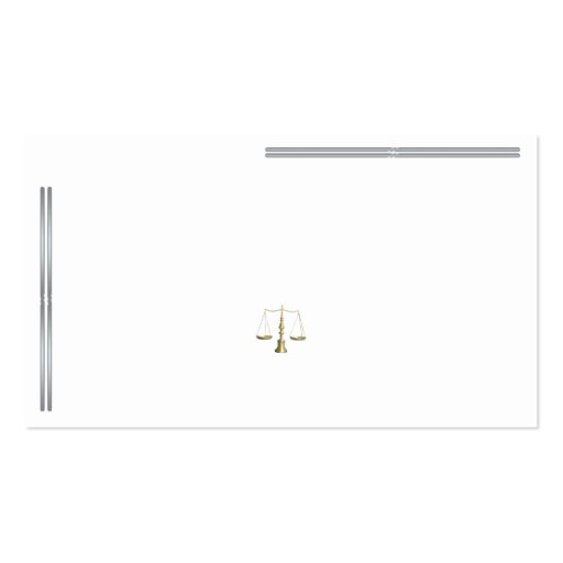 Silver Bar Legal Scale Business Card (front side)