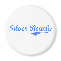 Silver Beach Florida Classic Design Fridge Magnet
