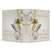 Silver Bells Gold Ribbon Photo Album binder