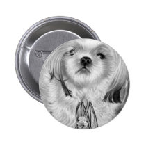 Silver bells puppy Button buttons