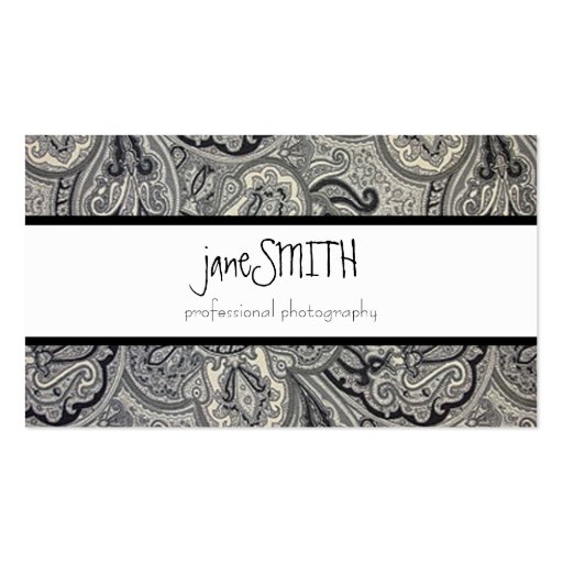 Silver & Black Business Cards