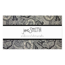 Silver & Black Business Cards
