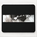 Silver Black Drip Mousepads