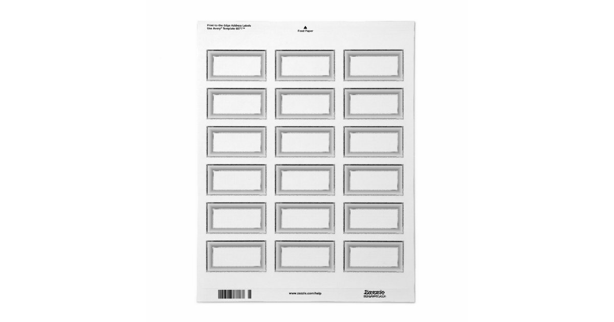 silver blank address labels zazzle blank address labels