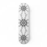 Silver Blossom Skateboard Deck