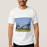 Silver & Blue, P51 Mustang, Side_WWII Planes T Shirt