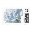 Silver Blue Peony Wedding Postage postage