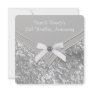 Silver Bow 25th Wedding Anniversary Party Custom Announcement Silver Bow 25th Wedding Anniversary Party Custom Announcement